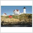 cross stitch pattern Cape Neddick Lighthouse (Large)