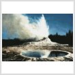 cross stitch pattern Geyser, Yellowstone Park (Large)