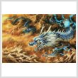 cross stitch pattern Mini Blue Dragon of the East