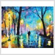 cross stitch pattern Mini Fog in the Evening Park
