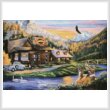 cross stitch pattern Mountain Oasis (Large)