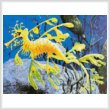 cross stitch pattern Mini Yellow Leafy Sea Dragon