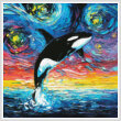 cross stitch pattern Orca Night (Large)