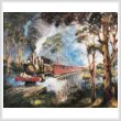 cross stitch pattern Puffing Billy (Large Crop)