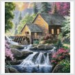 cross stitch pattern Summertime Mill (Crop)