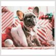 cross stitch pattern Christmas Puppy (Crop)