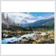 cross stitch pattern Yoho National Park