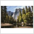 cross stitch pattern Yosemite National Park