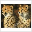 cross stitch pattern Cheetah Brothers