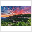 cross stitch pattern Cloudland Canyon Sunrise (Large)