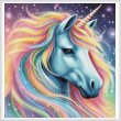 cross stitch pattern Cute Rainbow Unicorn 2