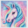 cross stitch pattern Cute Rainbow Unicorn