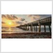 cross stitch pattern Juno Beach Pier (Large)