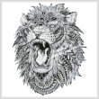 cross stitch pattern Mini Abstract Lion