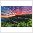 cross stitch pattern Mini Cloudland Canyon Sunrise