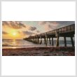 cross stitch pattern Mini Juno Beach Pier