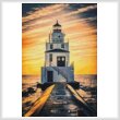 cross stitch pattern Mini Manitowoc Lighthouse