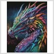 cross stitch pattern Mini Rainbow Dragon