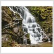 cross stitch pattern Mossy Falls