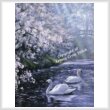 cross stitch pattern Mute Swans 2