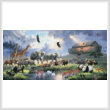 cross stitch pattern Noah's Ark Landscape
