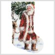 cross stitch pattern North Pole Tree Stocking (Right)