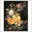 cross stitch pattern Peaches, Plums, Grapes and Melon (Large)
