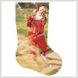 cross stitch pattern Sandy Claus Stocking (Right)