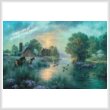 cross stitch pattern Summer Moon