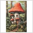 cross stitch pattern Toadstool House 1