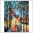 cross stitch pattern Winter Alley