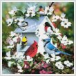 cross stitch pattern Backyard Birds