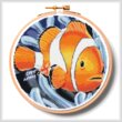 cross stitch pattern Clownfish 2 Hoop (Medium)
