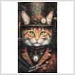 cross stitch pattern Elegant Steampunk Cat (Large)