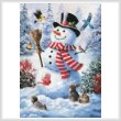 cross stitch pattern A Frosty Hello (Large)