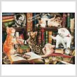 cross stitch pattern Library Kittens