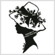 cross stitch pattern Lady Silhouette 15