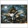 cross stitch pattern Magic Owl and Castle