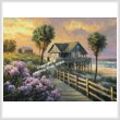 cross stitch pattern Mini Hydrangea Boardwalk