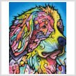 cross stitch pattern Mountain Dog