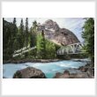 cross stitch pattern Mini Yoho Valley Road Bridge