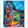 cross stitch pattern Pop Chihuahua