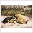 cross stitch pattern Sleepy Days (Large)