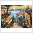 cross stitch pattern Steps to the Harbor