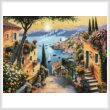 cross stitch pattern Steps to the Harbor (Large)