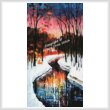 cross stitch pattern Winter Stream (Large)