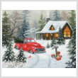 cross stitch pattern Christmas Tree Cabin (Large)