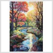cross stitch pattern Abstract Landscape (Large)