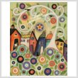 cross stitch pattern Blooming Town (Large)