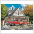cross stitch pattern Country Gas and Grocery